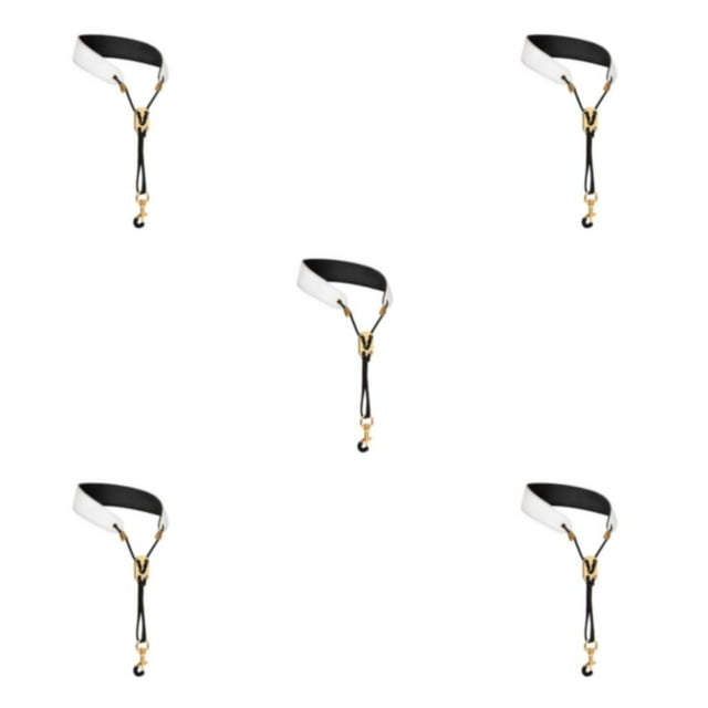 Guardoinrt Sangle de Cou pour Saxophone Rembourrée Confortable pour Saxophone Clarinette Basse Blanc 45cm 5Ensemble