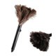 thumbnail image 3 of Feather Dusters Brown Washable Portable Compact Chicken Feathers ABS Mini Duster with Handle for Household, 3 of 5