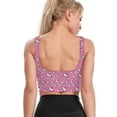thumbnail image 4 of Hello Kitty Women's Sports Bras Fitness Workout Crop Tank Top Padded Yoga Top, 4 of 7