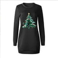 thumbnail image 4 of Neewe Womens Sweatshirt Dresses Christmas Crewneck Long Sleeve Shift Dresses Trendy 2025 Fall Pullover Tops X-mas, 4 of 6