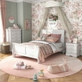 thumbnail image 3 of Furniture of America Toni Transitional Solid Wood Panel Twin Bed in White, 3 of 5