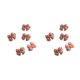 thumbnail image 2 of Sonducket 5 piezas de pinzas para el cabello de color rosa con lazo de flores y frutas, horquillas para mujeres y niñas, accesorios para diario, Lazo 2piezas Sonducket CBP442000, 2 of 5