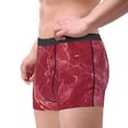 thumbnail image 2 of Honeii Abstract Red Marble Men's Underwear Boxer Briefs Pack, ComfortSoft Boxer Brief for Men, Moisture-Wicking Breathable-X-Large, 2 of 5