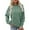 Green, variant on Fanxing Womens Basic Pullover Sweatshirt Casual Fleece Crew Neck Hoodless Tunic Tops for Teen Girl Preppy Clothes Green L