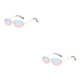 thumbnail image 3 of kurtrusly High Definition Metal Frame For Women Stylish And -proof Rectangle Women PC Glasses Blue Pink 2Set, 3 of 6