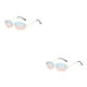 thumbnail image 1 of Qarigey Gafas de sol protectoras rectangulares, gafas de PC no deformables resistentes a impactos, gafas de sol para mujer, azul y rosa Azul rosado 2Conjunto, 1 of 6