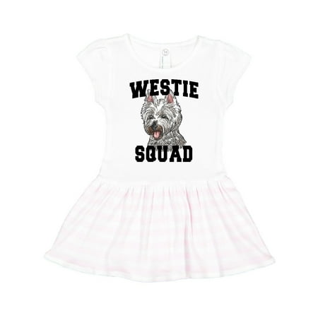

Inktastic Dog Westie Squad Gift Toddler Girl Dress