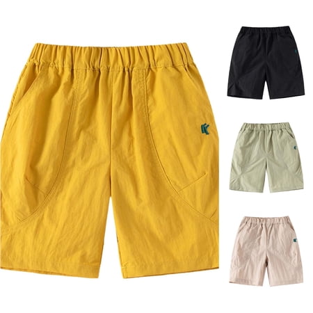 Boys Loose Fit Casual Shorts Breathable Pants for Everyday Outdoor Activities Boy Basketball Shorts Girls Knee Length Shorts Boys Shorts Size 5-6 Years
