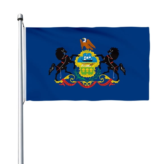 Aihccy Pennsylvania State Flag with Brass Grommets Size - 3x5Ft