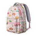 thumbnail image 3 of Cottagecore Fungi Backpack Boho Vintage Magical Forest Mushrooms and Fairy Tale Design Psychedelic Trippy School Bag, 3 of 5