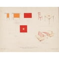 thumbnail image 2 of Winold Reiss 24x19 Gold Ornate Framed and Double Matted Museum Art Print Titled - Drawings for Proposed Redecorations of Yorketowne Coffee Shop, Job #238, York, Pa.) (Drawing #6, Interior Pl, 2 of 4