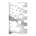 thumbnail image 4 of Identificador de tornillos, comprobador de roscas de tuercas y pernos, tabla de tamaños de tornillos de plomero, regla, herramienta de medición, 4 of 9