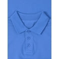 thumbnail image 3 of Ma Croix Kids Pique Polo Shirt Short Sleeve Solid Cotton Regular Fit Uniform, 3 of 6