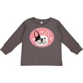thumbnail image 3 of Inktastic French Bulldog Dog Girls Long Sleeve Toddler T-Shirt, 3 of 5