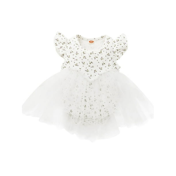 Leadokokids Baby Girls Summer Short Sleeve Wedding One Piece Dress Birthday Party Sundress Walmart Com Walmart Com
