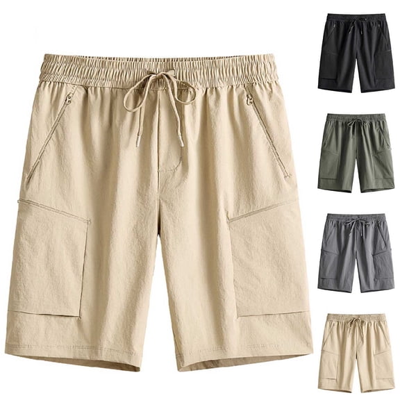 EOYWHK Running Shorts Men Quick Dry Breathable with Pockets Mens Quick Dry Shorts Soft Lightweight Breathable for Workout Training Outdoor Army Green, Size L