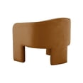thumbnail image 3 of TOV Furniture Marla Cognac Velvet Accent Chair, 3 of 6