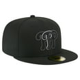 thumbnail image 3 of Men's New Era Black Philadelphia Phillies Tri-Hit 59FIFTY Fitted Hat, 3 of 5
