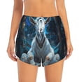 thumbnail image 2 of KLL Forest Meditating Goat Pattern Shorts Women,Athletic Shorts High Waisted Running Shorts Pocket Sporty Short Gym Elastic Workout Shorts-Medium, 2 of 7