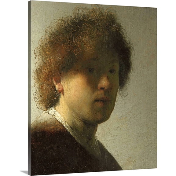 Great BIG Canvas | Rembrandt van Rijn Premium Thick-Wrap Canvas entitled Self Portrait as a Young Man, c.1628