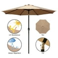 thumbnail image 4 of AbbLe 9 Feet Crank & Tilt Patio Umbrella-Tan, 4 of 5