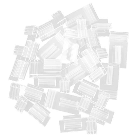 20pcs Plastic Wire Shelf Label Holder Easy Clip Design for Retail Shopping Mall Pantry Merchandise Signs