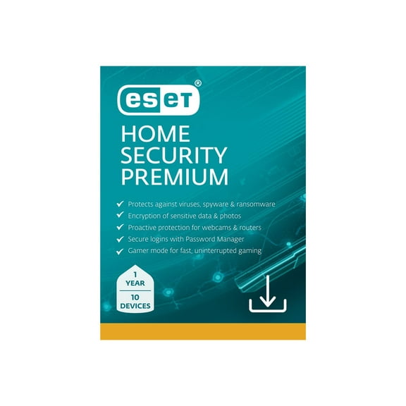 ESET Home Security Premium 1 Year, 10 Device [Digital Download]