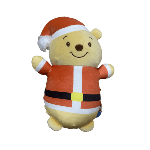 Squishmallows 10 inch Winnie The Pooh with Red Santa Hat Hugmees