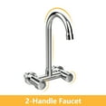 thumbnail image 6 of VINGLI Commercial Stainless Steel Hand Wash Sink, Wall Mount Utility Sink with Faucet, Bar/Prep Sink with Side Splash Guard, Heavy Duty Hand Washing Sink for Restaurant Home RV Kitchen, 17 x 15 x 14, 6 of 10