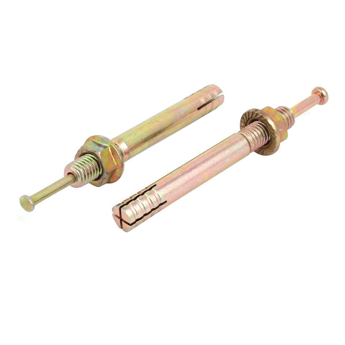 M8 x 70mm Zinc Plated Hammer Drive Anchor Expansion Bolt Fastener 10pcs