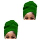 thumbnail image 1 of Sonducket Hijab interior con nudo de turbante largo, gorro multiusos a prueba de polvo, gorros, gorro, accesorios para mujer, verde brillante Verde brillante 2piezas Sonducket CBP468082, 1 of 6