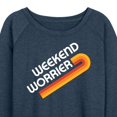 thumbnail image 3 of Instant Message - Weekend Worrier - Women's Lightweight French Terry Long Sleeve Shirt, 3 of 6