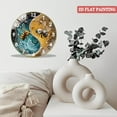 thumbnail image 4 of Decorative Clocks: Yin-Yang Bee Glass Wall Clock,  Bee Decor  Summer  Wall Clock  for Homes, Bars, Offices, Man Caves, Garages, And Living Rooms .Also Makes A Great Gift. Style 12×12inch(30×30cm), 4 of 8