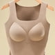 thumbnail image 4 of Ropa interior térmica Tops de moda para mujer de invierno sin mangas de cuello redondo cómodas camisetas sin mangas lisas regulares blusa de poliéster para mujer, 4 of 9
