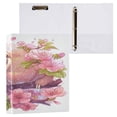 thumbnail image 3 of 3 Ring Binder 1.5 inch Round Rings with Interior Pockets Binders Organizer Office School 2Pack Sloth in Cherry Blossoms, 3 of 10