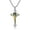 Gold Silver Color, variant on Saint St. Benedict Jesus Cross Pendant 14K White Gold Necklace Christian Amulet Prayer Jewelry for Men and Women