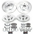 thumbnail image 3 of PowerStop Front and Rear Z26 Street Warrior Carbon-Fiber Ceramic Brake Pad and Drilled and Slotted Rotor Kit Fits: BUICK CHEVROLET SAAB Select Models K5515-26, 3 of 9
