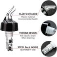 thumbnail image 2 of Liquor Bottle Pourers Set of 6 Pourer Pour Spouts 1 oz Measured Measuring Liquor Pourers Shot Dispenser Bartender Automatic Wine Pourer for Alcohol Tequila Cocktail Whiskey Rum Drink Home bar, 2 of 7