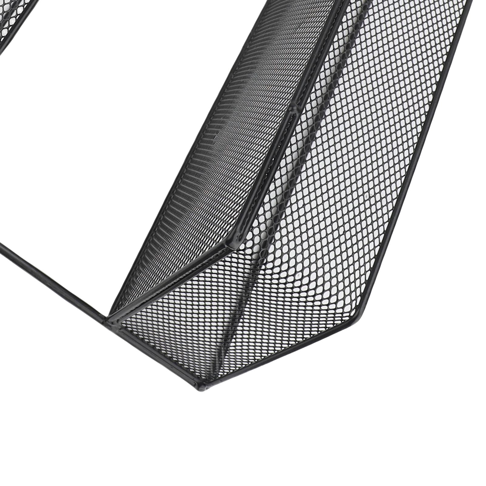 BIMZUC Fridge Side Hanging Rack 2 Tier Seasoning Storage Organizer Shelf with Hooks for Kitchen Black (14.2 x 5.9 in / 36 x 15 cm)