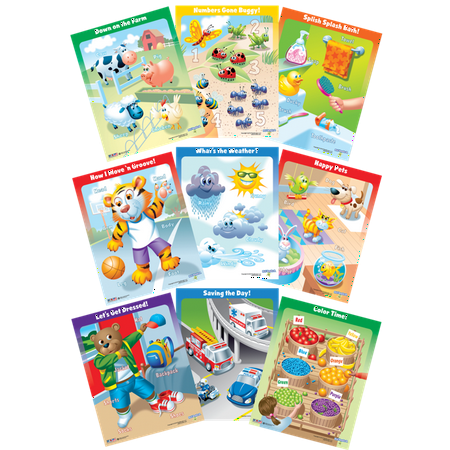 9-Pack Puzzle Bundle — 4- to 6-Piece Inlay Puzzles for Children — Ages 18 Months+