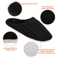 thumbnail image 5 of FUTATA Comfort Men's Slippers Fleece House Bedroom Shoes Slip On Bedroom Slippers Non Skid Rubber Memory Foam Shoes,Up To Size10, 5 of 8
