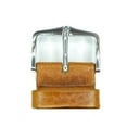 thumbnail image 5 of HIRSCH Forest Textured Calf Leather Watch Strap - Golden Brown Band / Silver Buckle - L - 22mm, 5 of 9