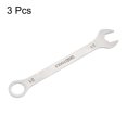 thumbnail image 3 of Uxcell 3 Pcs Clé à Combinaison Fine Métrique 21mm Boîte à Extrémité Torx 15 Degrés Décalage Extrémité Ouverte Acier Inoxydable, 3 of 7
