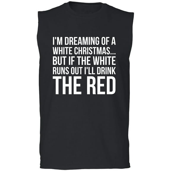 I'm Dreaming Of A White Christmas Adult Sleeveless Tee