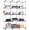 Transparent, variant on Closet Organizer, 12-Cube Closet Organizers and Storage, Portable Closet Shelves, Clothing Storage (Grey)