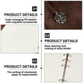 thumbnail image 3 of Notebook for Women, Vintage and Classic, Notebook Gift, Planner and Diary, 80 sheets paper (160 Pages),Style 6, 3 of 5
