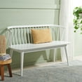 thumbnail image 3 of SAFAVIEH Blanchard Mid-Century Spindle Bench, White (52.6 in. W x 19.4 in. D x 31.3 in. H), 3 of 12