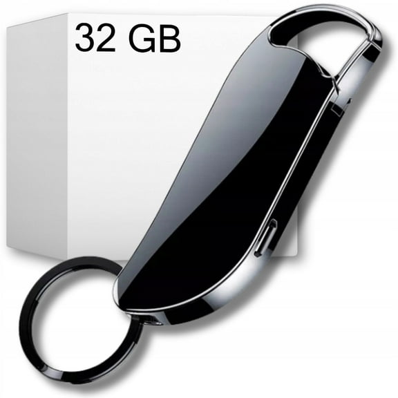 MINI DIGITAL SPY VOICE RECORDER SMALL 32GB PENDRIVE KEYCHAIN ​​CLIP