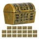 thumbnail image 1 of 20 mini cofres de tesoro pirata de plástico, caja de joyería pirata realista, juguetes para fiestas de cumpleaños piratas, suministros de recuerdo., 1 of 7