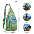 thumbnail image 3 of Spiritual Energy Sling Backpack&nbsp;- Dreamy Indian Mandala Ornament Design, Multi-Functional Water-Resistant Pack for Students & Mindful Travelers, 3 of 4